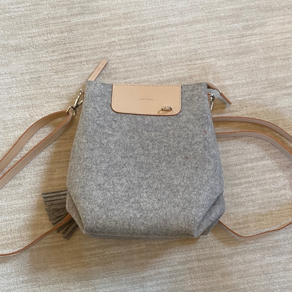 Stylish Gray and Tan Backpack